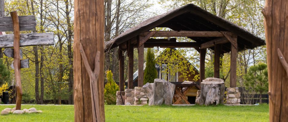 Kiosque de jardin en bois