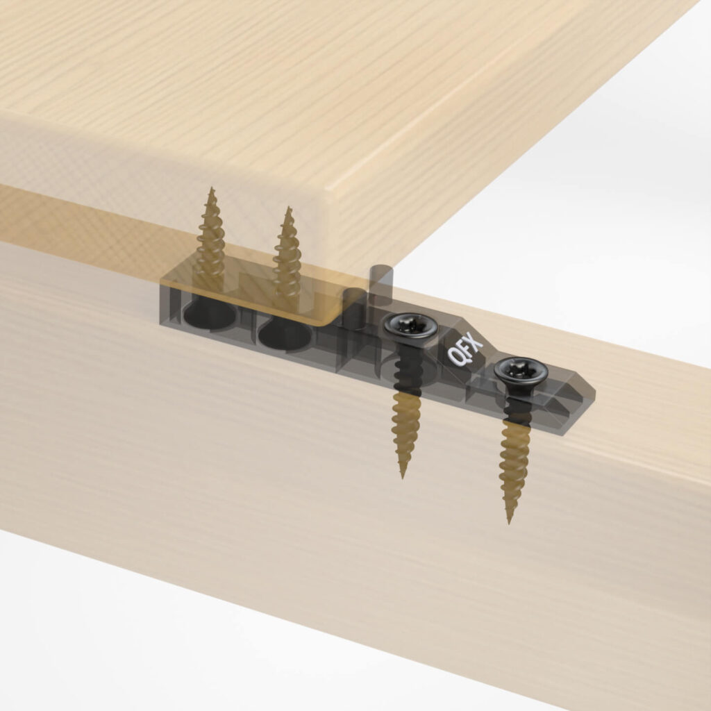 Clip QUADRO CLIP pour fixation invisible des lames de terrasse