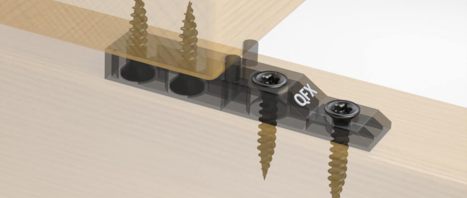 Clip QUADRO CLIP pour fixation invisible des lames de terrasse
